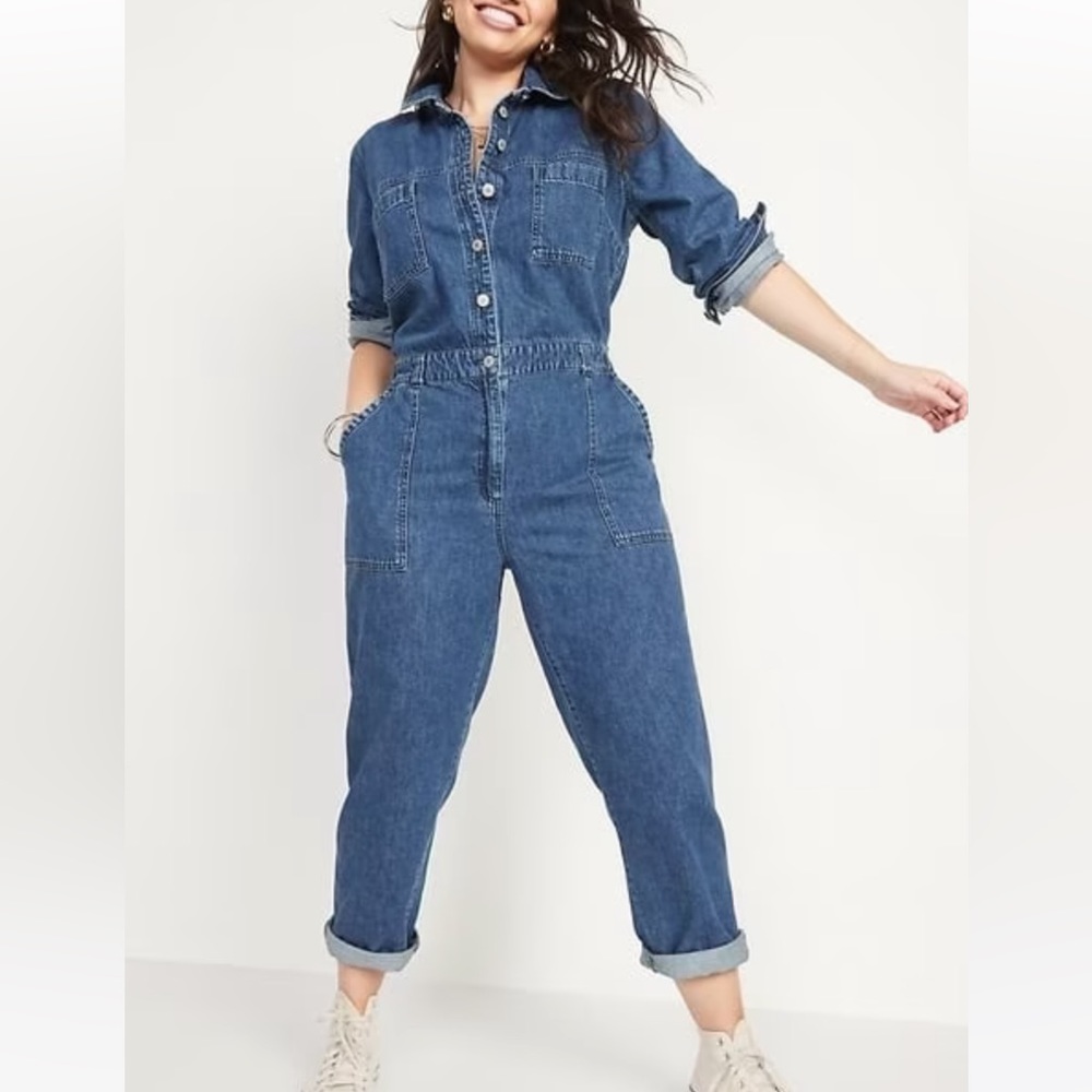 Old Navy denim boiler suit
